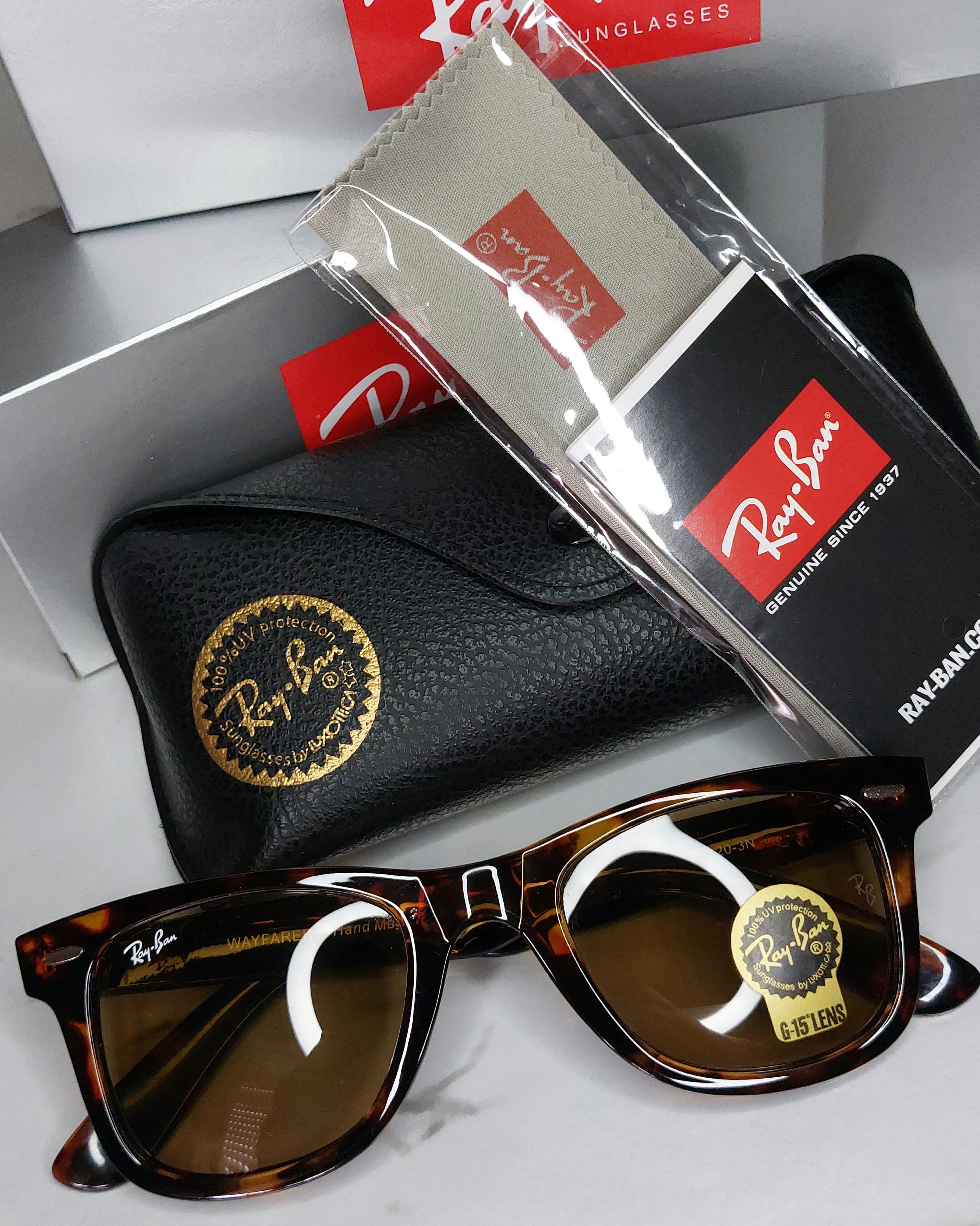 Ray-Ban "WAYFARER" 100% Verre زجاج