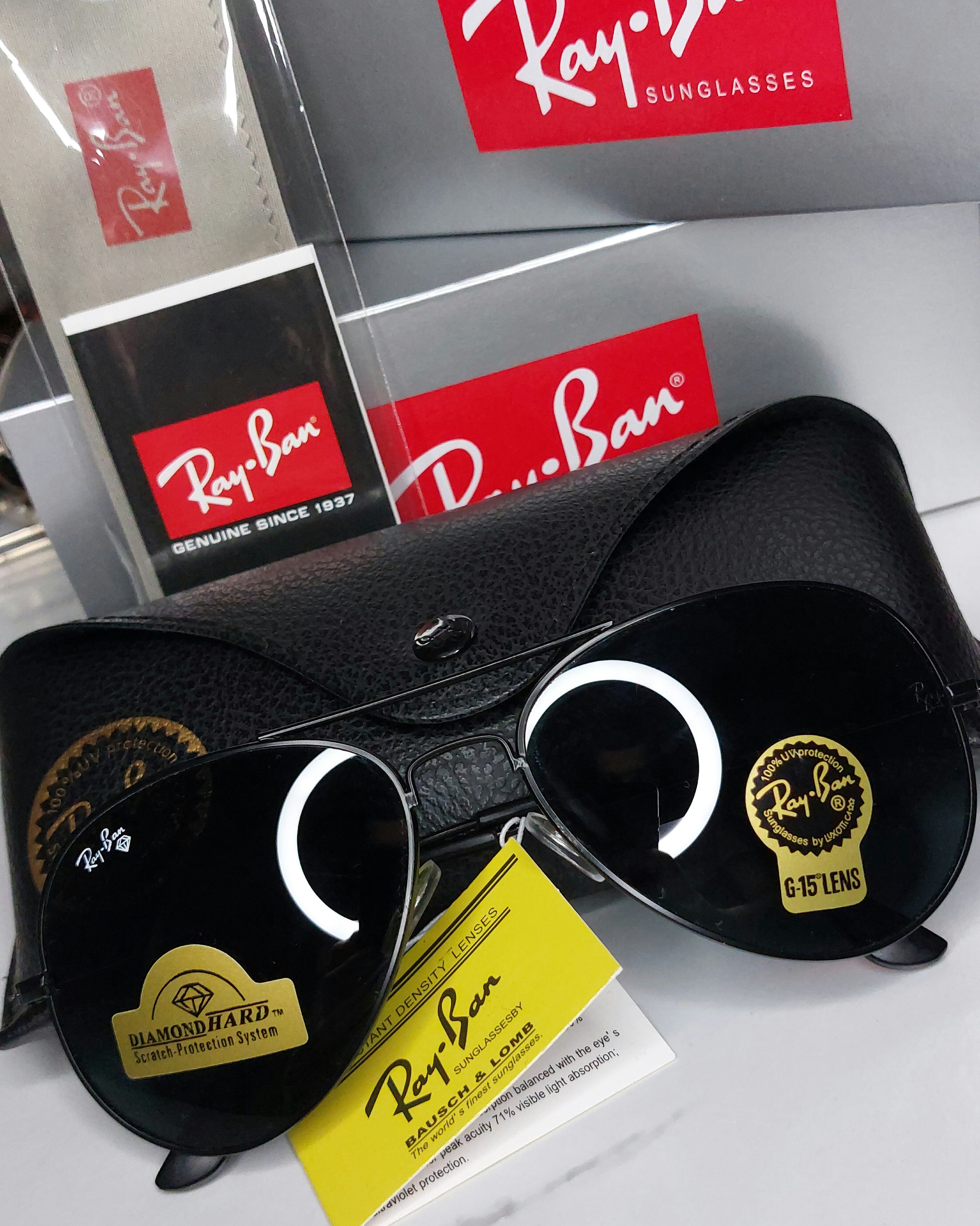 Ray-Ban "AVIATOR" 100% Verre زجاج