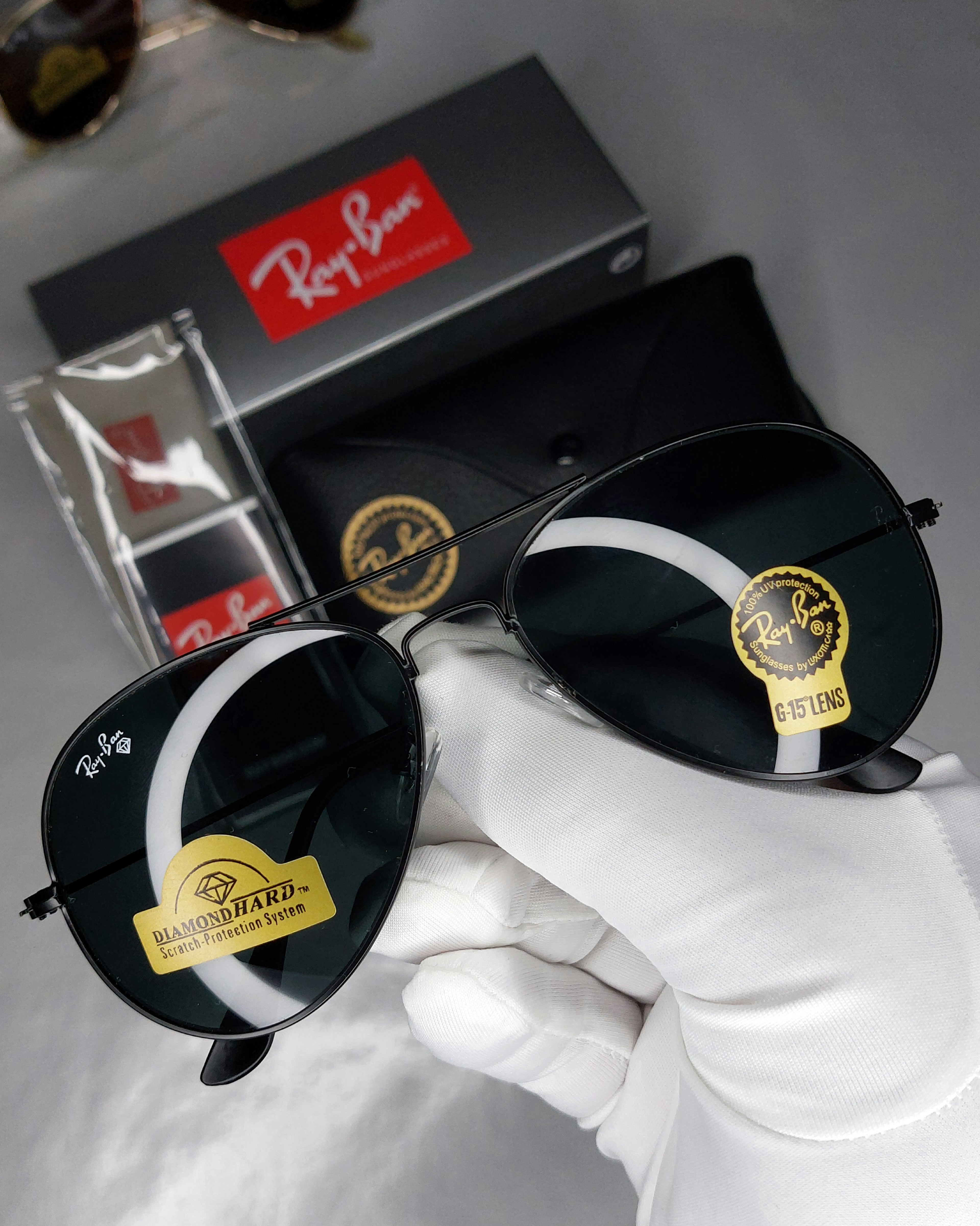 Ray-Ban "AVIATOR" 100% Verre زجاج